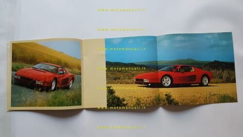 Ferrari Testarossa 1989 depliant originale n. 328/89