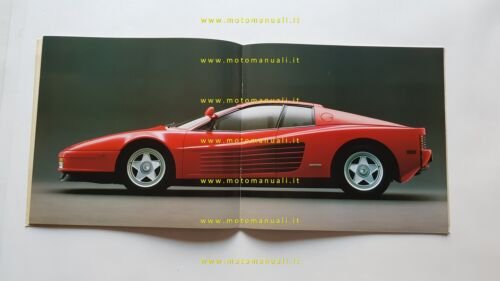 Ferrari Testarossa 1989 depliant originale n. 328/89