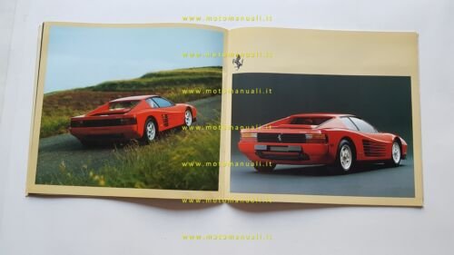 Ferrari Testarossa 1989 depliant originale n. 328/89