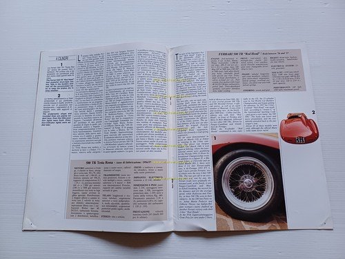 Ferrari Testarossa 4-12 Cilindri Allegato rivista GT Granturismo 1987