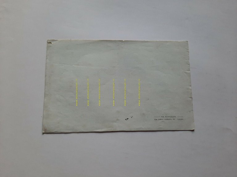 Ferrero moto ELSWICK accessori anni 20 depliant ITALIANO originale