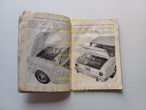 Fiat 1100 R Berlina-Familiare 1967 manuale uso manutenzione originale