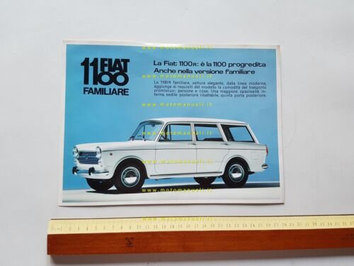 FIAT 1100 R Familiare 1966 depliant italiano originale