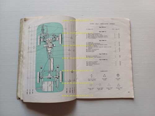 Fiat 1100 T furgone 1962 manuale uso manutenzione originale italiano
