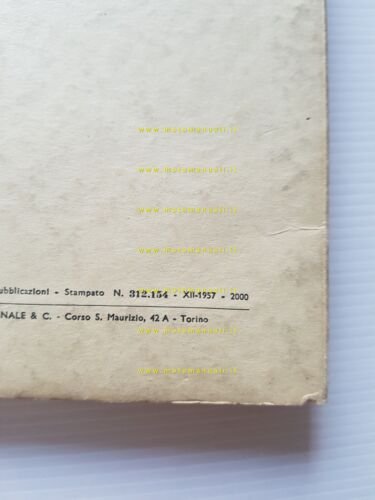 FIAT 1100 T Furgone Camioncino 1957 catalogo ricambi ORIGINALE parts …