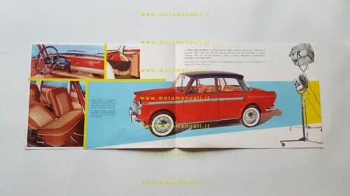 Fiat 1200 Granluce depliant originale italiano