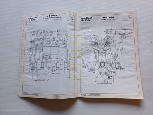 Fiat 124 Abarth Rally 1973 manuale officina dati riparazioni originale