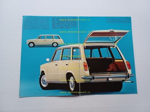 FIAT 124 Familiare depliant italiano originale