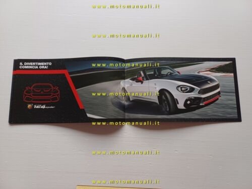 FIAT 124 Spider Abarth 2016 depliant italiano originale