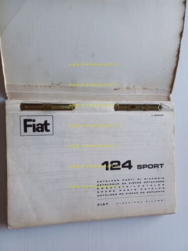 FIAT 124 Sport 1966 catalogo ricambi MOTORE originale