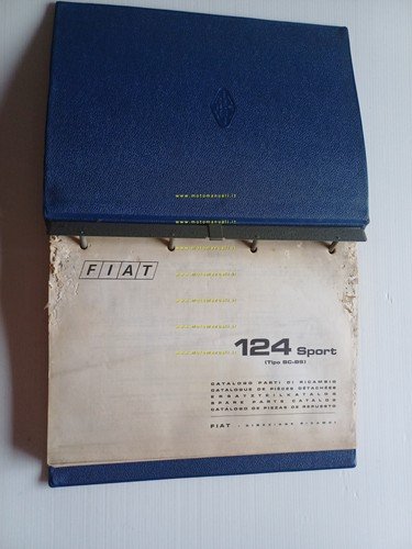 FIAT 124 Sport BC-BS 1970 catalogo ricambi MOTORE originale