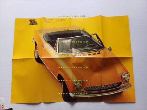 Fiat 124 Sport Coup 1400 - 1600 depliant poster portfolio …