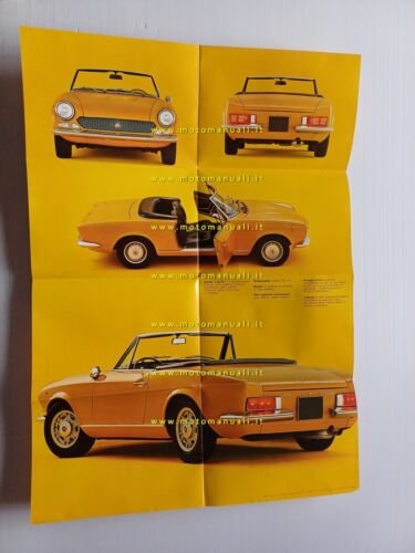 Fiat 124 Sport Coup 1400 - 1600 depliant poster portfolio …