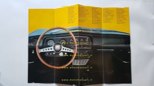 Fiat 124 Sport Coupè depliant poster originale italiano