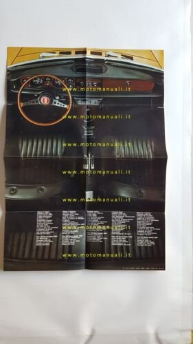 Fiat 124 Sport Spider depliant poster originale italiano