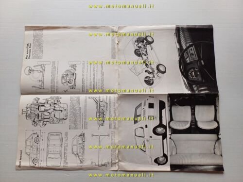 Fiat 126 1972 depliant poster italiano originale