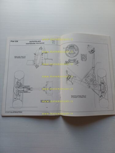 Fiat 126 1972 manuale officina caratteristiche tecniche dati riparazione