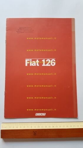 Fiat 126 depliant originale italiano
