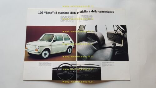 Fiat 126 depliant originale italiano