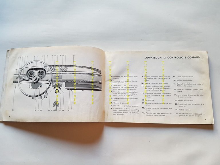 Fiat 127 modelli 1974 Manuale Uso Manutenzione Libretto originale AUTO