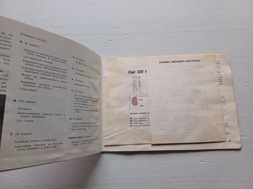 FIAT 128 Berlina-Familiare 1973 manuale uso manutenzione libretto originale