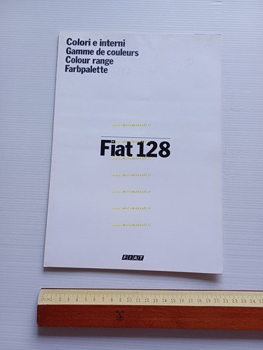 Fiat 128 cartella colori e interni modelli 1981 depliant originale