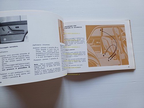 Fiat 130 1969 manuale uso manutenzione libretto istruzioni originale
