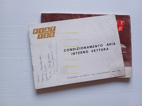Fiat 130 1969 manuale uso manutenzione libretto istruzioni originale