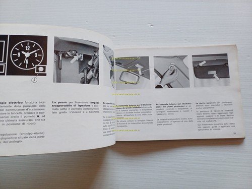 FIAT 130 berlina 1969 2a ediz. manuale uso manutenzione libretto …