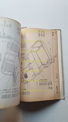 FIAT 130 Coup 1973 catalogo ricambi CARROZZERIA Originale parts catalog