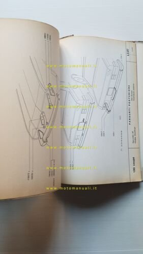 FIAT 130 Coup 1973 catalogo ricambi CARROZZERIA Originale parts catalog