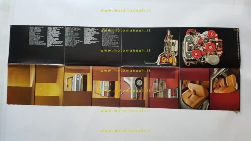 Fiat 130 depliant poster originale italiano