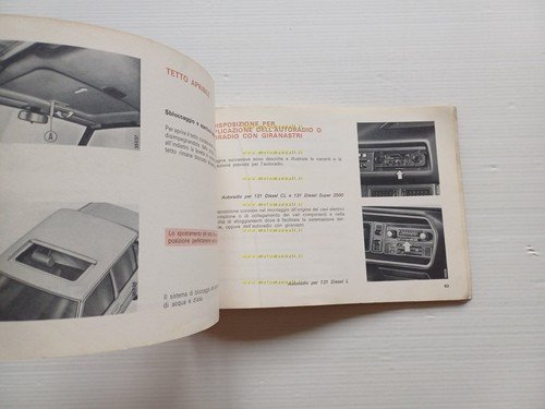 Fiat 131 Diesel 1979 manuale uso manutenzione originale italiano