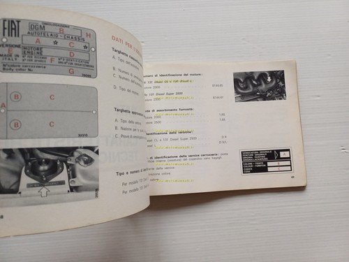 Fiat 131 Diesel 1979 manuale uso manutenzione originale italiano