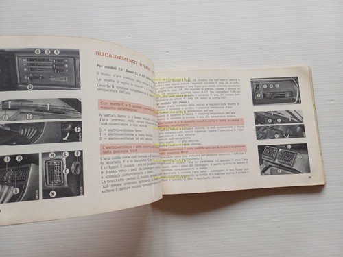 Fiat 131 Diesel 1979 manuale uso manutenzione originale italiano