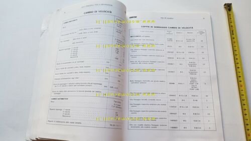 Fiat 131 Mirafiori 1975 manuale officina caratterist. tecniche dati riparazioni