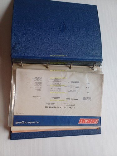 FIAT 132 1972 catalogo ricambi MOTORE originale