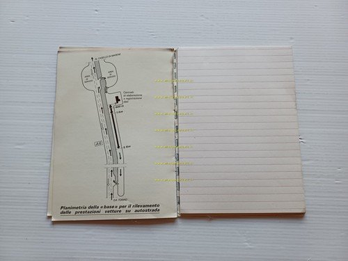 FIAT 132 rilievo delle prestazioni prova giornalisti opuscolo originale