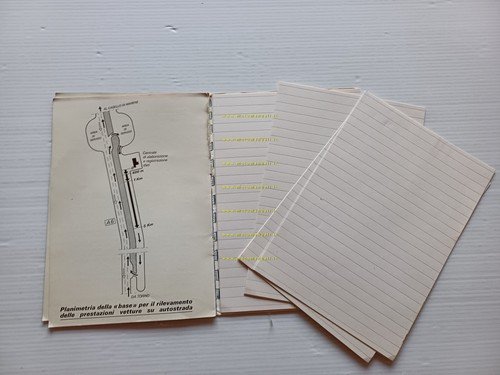 FIAT 132 rilievo delle prestazioni prova giornalisti opuscolo originale