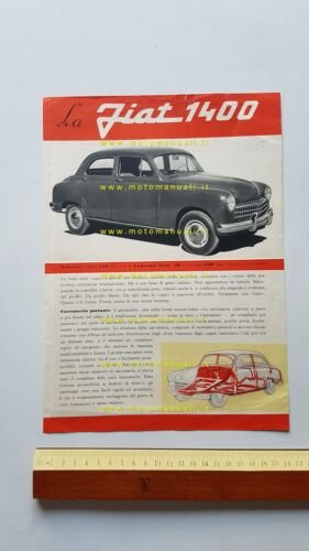 Fiat 1400 depliant originale italiano