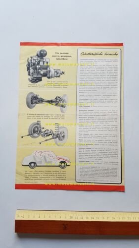 Fiat 1400 depliant originale italiano