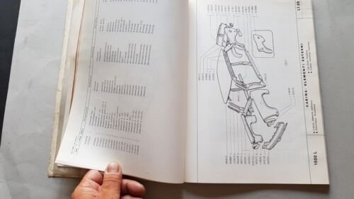 Fiat 1500 L 1965 catalogo ricambi CARROZZERIA originale BODY parts …