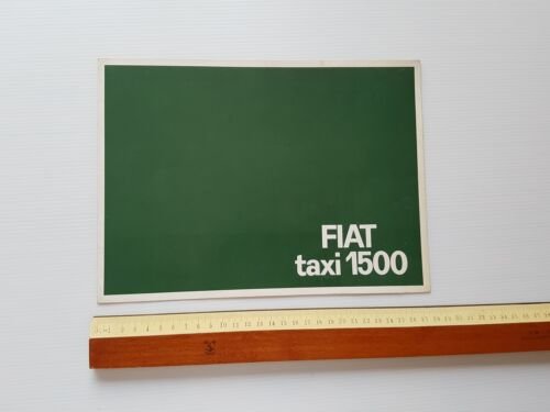 Fiat 1500 Taxi 1962 depliant originale italiano