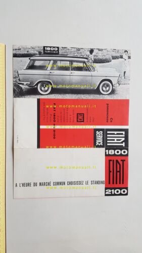 Fiat 2100 - 1800 depliant originale