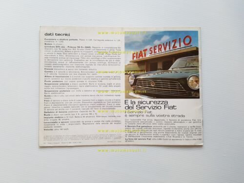 FIAT 2300 S Coupè 1961 depliant italiano originale