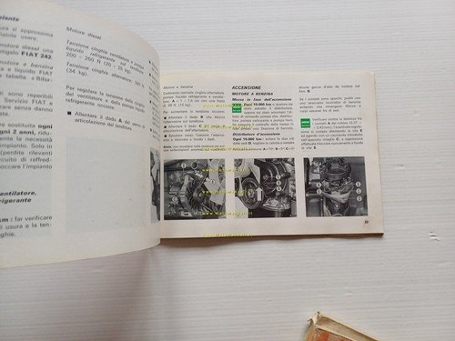 Fiat 242 furgone 1975 manuale uso manutenzione originale italiano