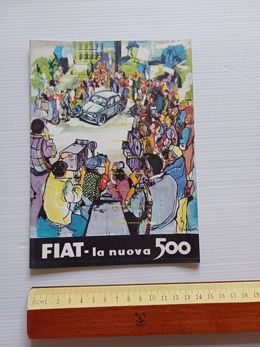 FIAT 500 1a Serie 1956 depliant opuscolo italiano originale