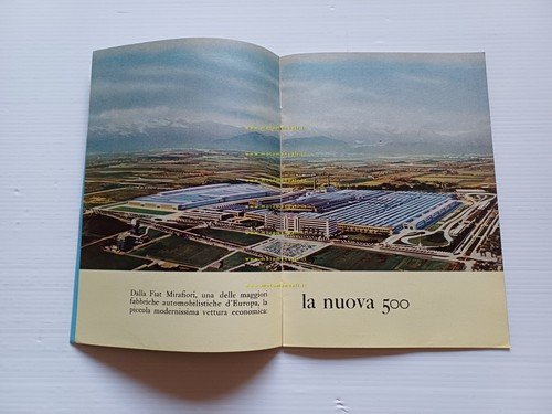 FIAT 500 1a Serie 1956 depliant opuscolo italiano originale