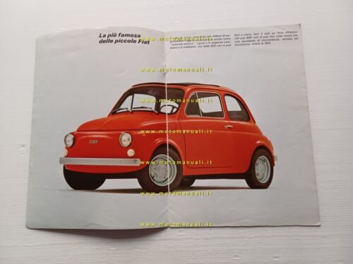 Fiat 500 600cc depliant originale italiano