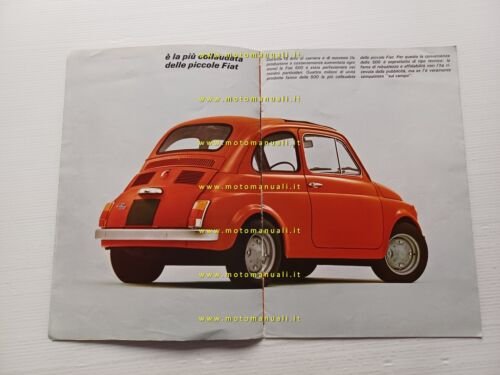 Fiat 500 600cc depliant originale italiano